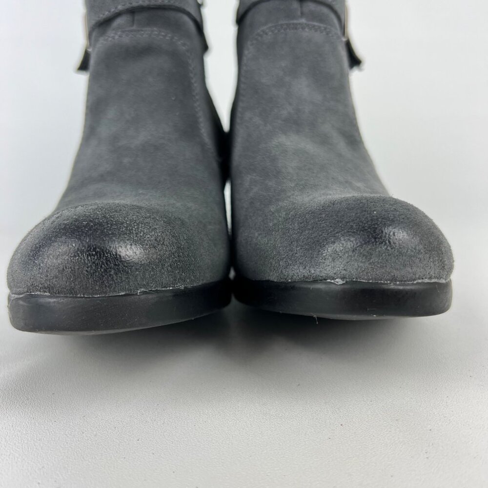 Earth Origins Womens Tori Gray Suede Ankle Booties Water Repellent size 9.5 - Picture 6 of 16